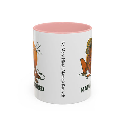 Charming Retired Mama Coffee Mug - Fun Gift for Retirement Celebration