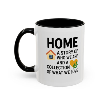 Home Story Accent Coffee Mug | 11 oz & 15 oz | Perfect Gift for New Homeowners