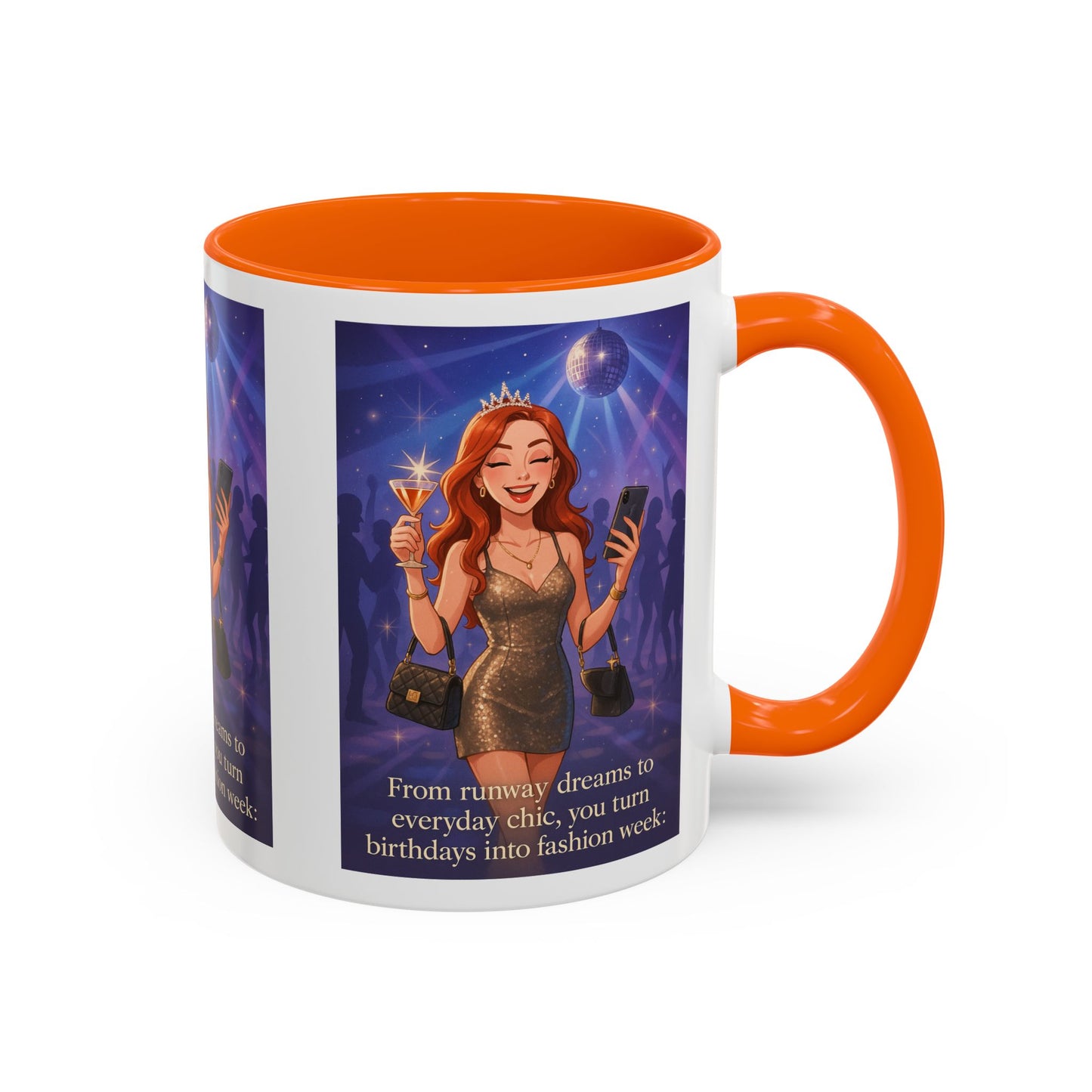 Chic Birthday Celebration Coffee Mug - Turn Birthdays into Fashion Week!
