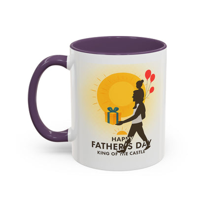 Father's Day Accent Coffee Mug - King of the Castle Design