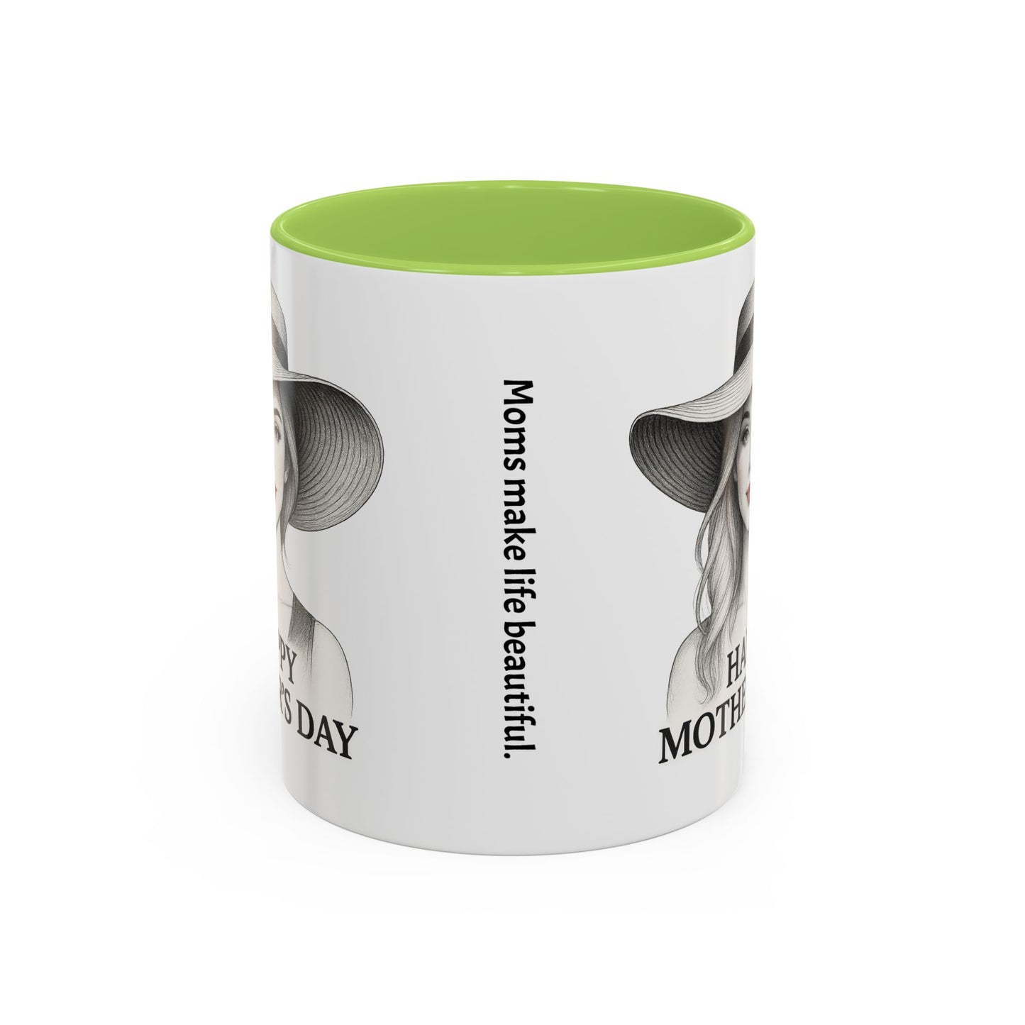 Happy Mother's Day Accent Coffee Mug - Stylish Gift for Moms