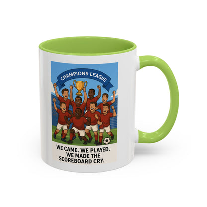 We came, We played, we conquered football Coffee Mug