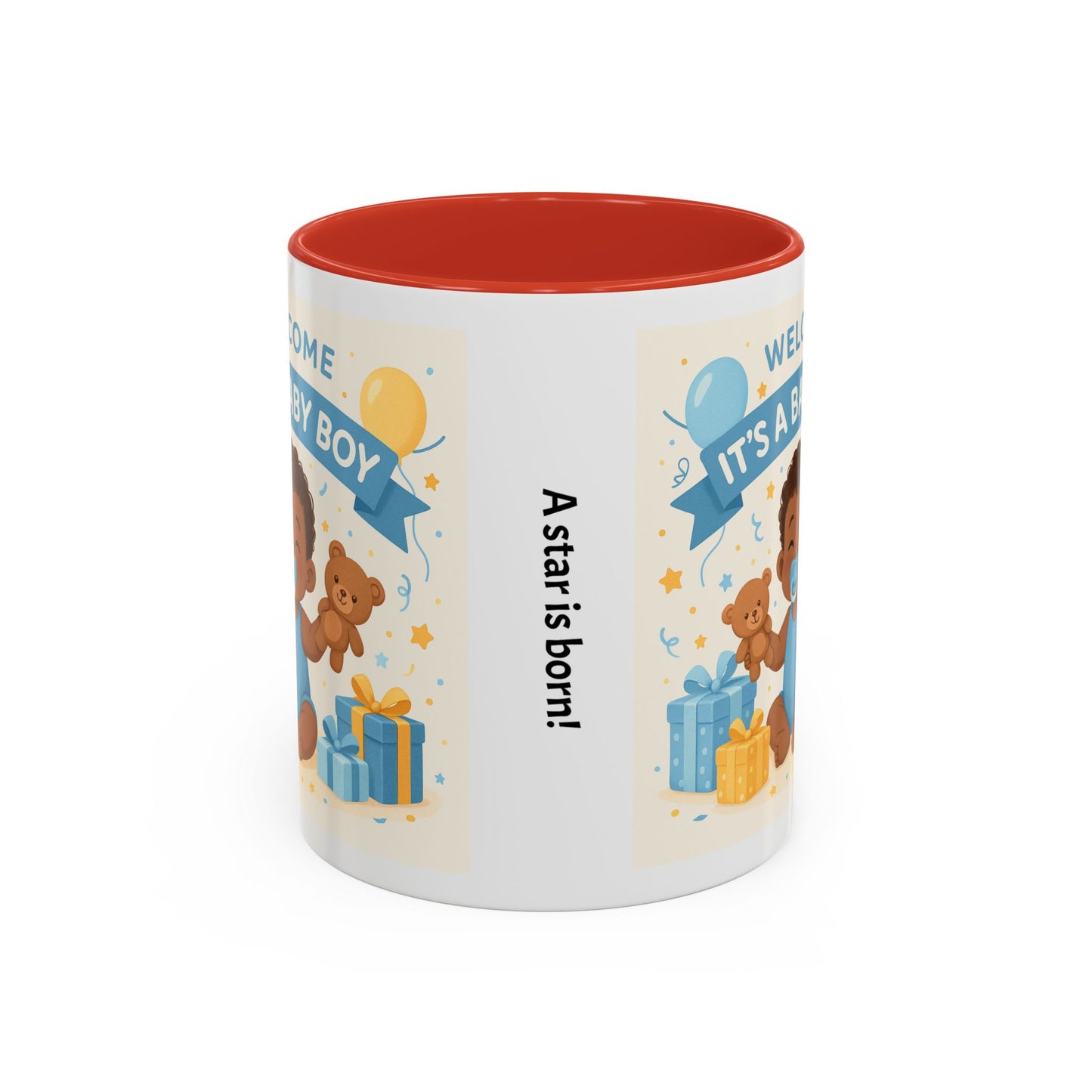 Baby Boy Announcement Coffee Mug, Newborn, Welcome Baby Boy Gift