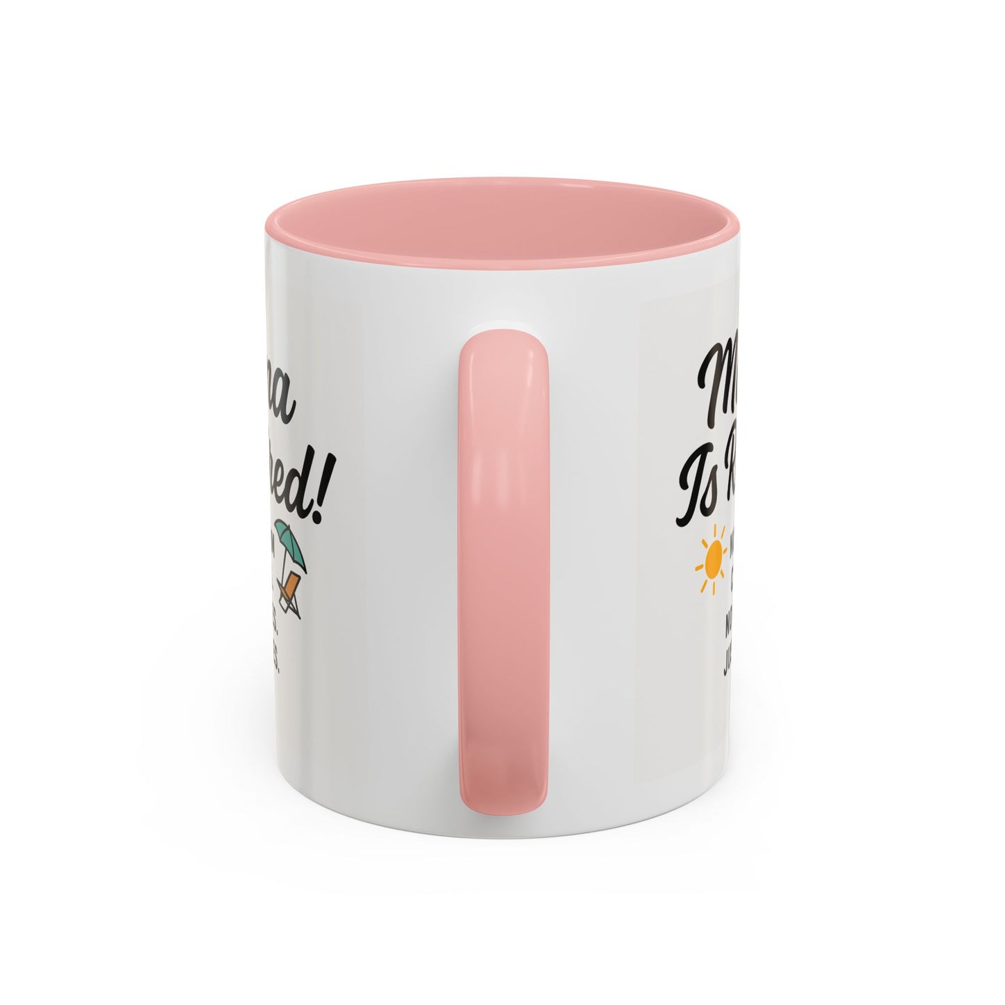 Retirement Celebration Coffee Mug - 'Mama Is Retired!' - Black Accent - 11oz & 15oz