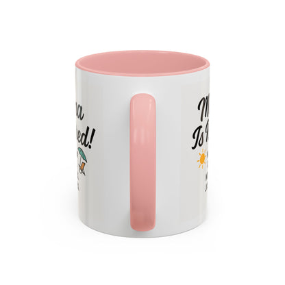 Retirement Celebration Coffee Mug - 'Mama Is Retired!' - Black Accent - 11oz & 15oz