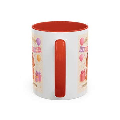 Personalized Baby Girl Welcome Mug - Cute Baby Design
