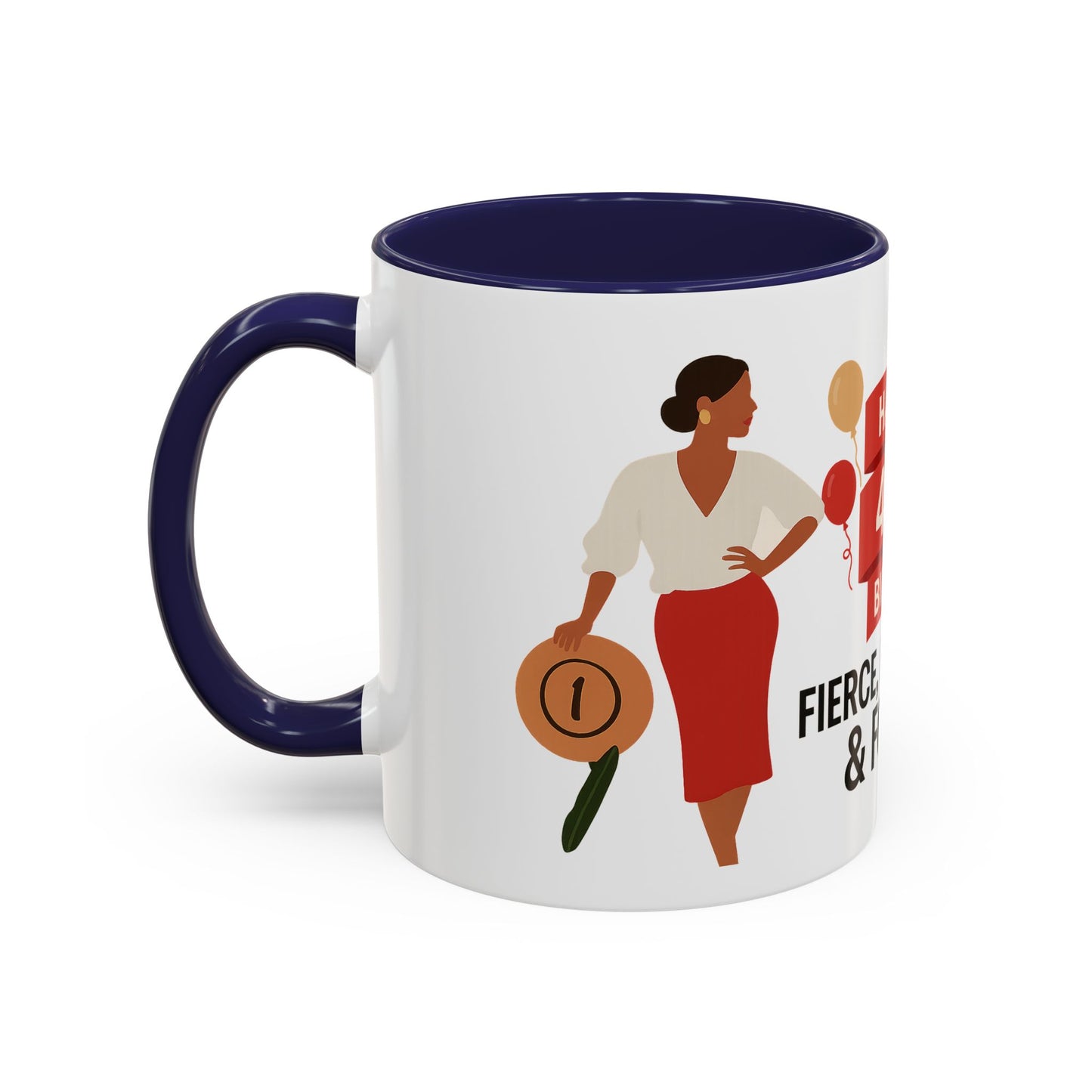 Happy 40th Birthday Coffee Mug — Fierce, Fabulous & Forty!