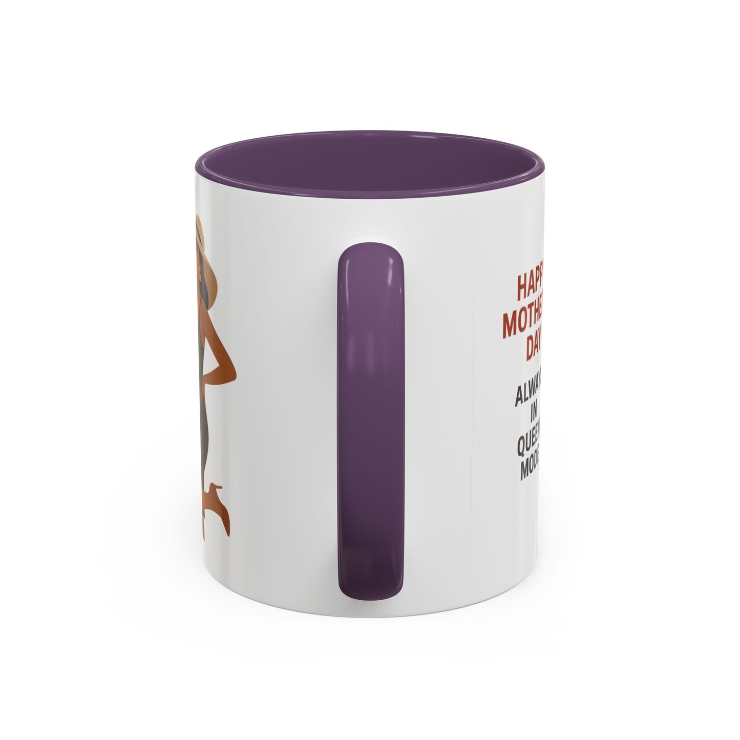 Queen Mode Mother's Day Coffee Mug | Stylish Black Accent Design