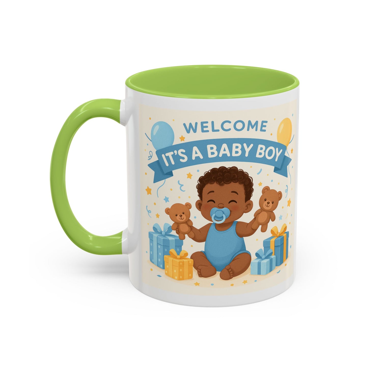 Welcome Baby Boy Coffee Mug - Born to Steal Hearts - Perfect Baby Shower Gift