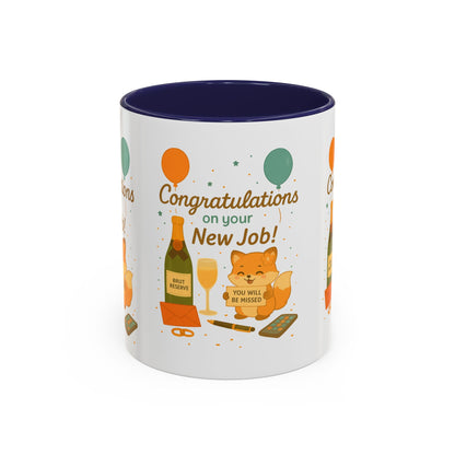 Congratulations New Job, Office Gift, Funny Coffee Cup
