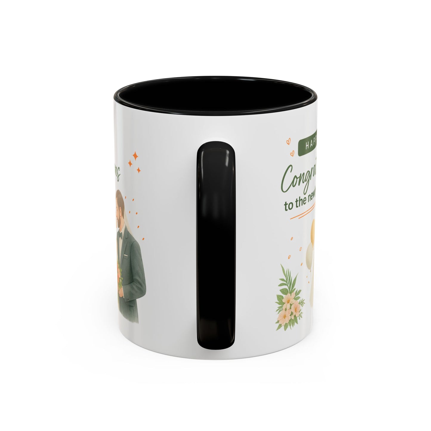 Personalized Wedding Congratulations Mug, Newlywed Gift, Custom Couples Cup, Bridal Shower Favor, Unique Wedding Keepsake