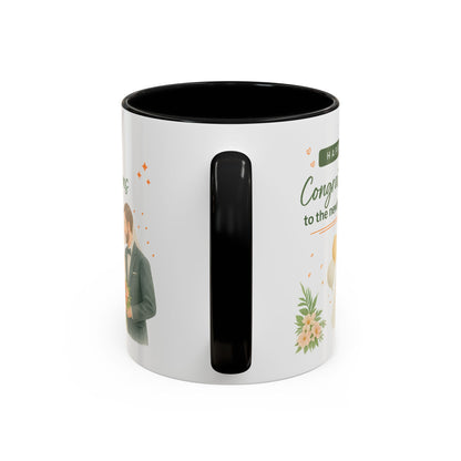 Personalized Wedding Congratulations Mug, Newlywed Gift, Custom Couples Cup, Bridal Shower Favor, Unique Wedding Keepsake
