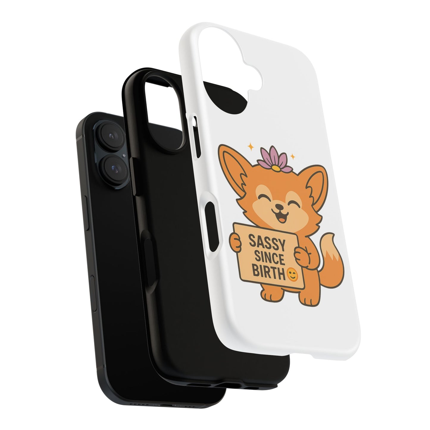 Cute Sassy Phone Case - Adorable Animal Design, Unique Gift for Pet Lovers, Fun Birthday Present, Stylish Phone Accessory, Playful