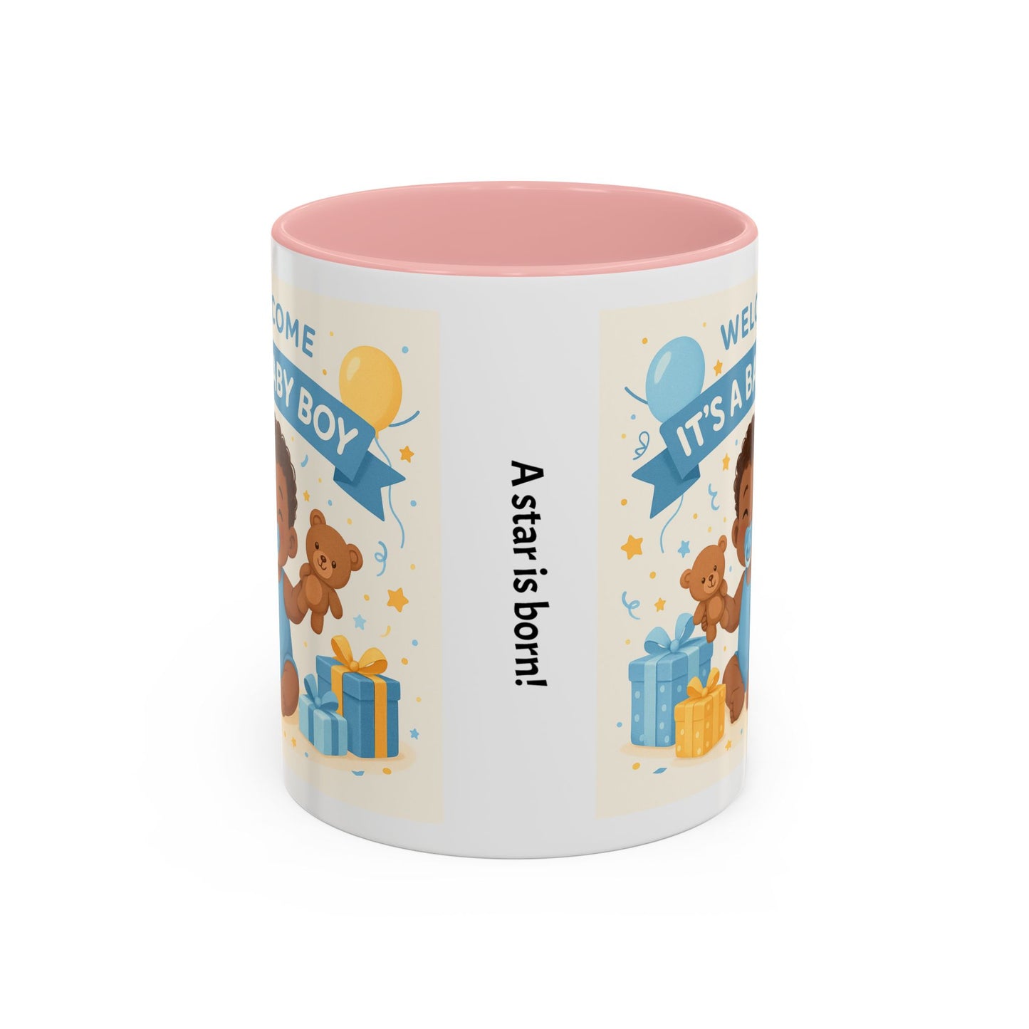 Baby Boy Announcement Coffee Mug, Newborn, Welcome Baby Boy Gift