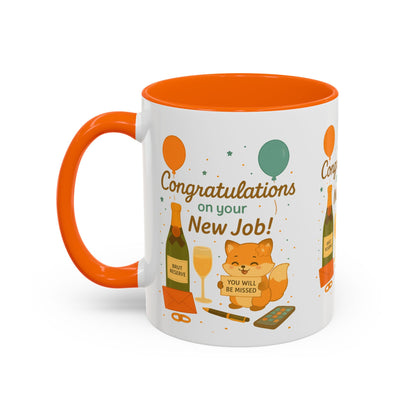 Congratulations New Job, Office Gift, Funny Coffee Cup
