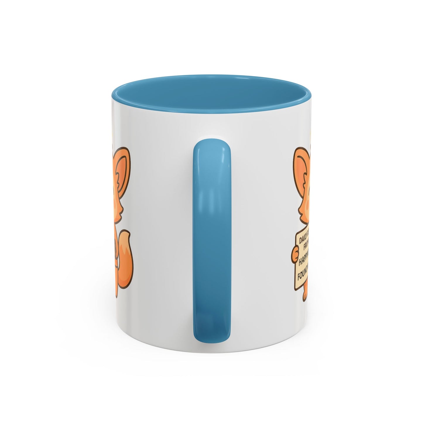 Cute Ms Mai Fox Inspirational Coffee Mug - Happiness is Found Within