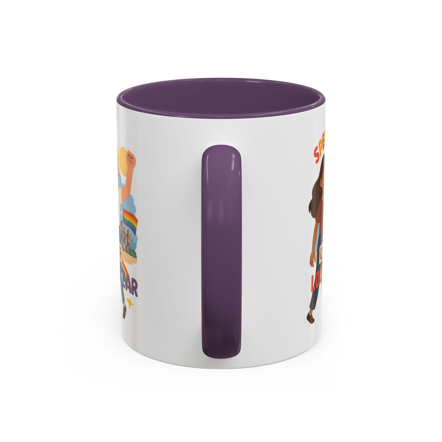 LGBTQ+ Pride Accent Coffee Mug - 'Spell It Queer Loud and Clear' - 11oz & 15oz