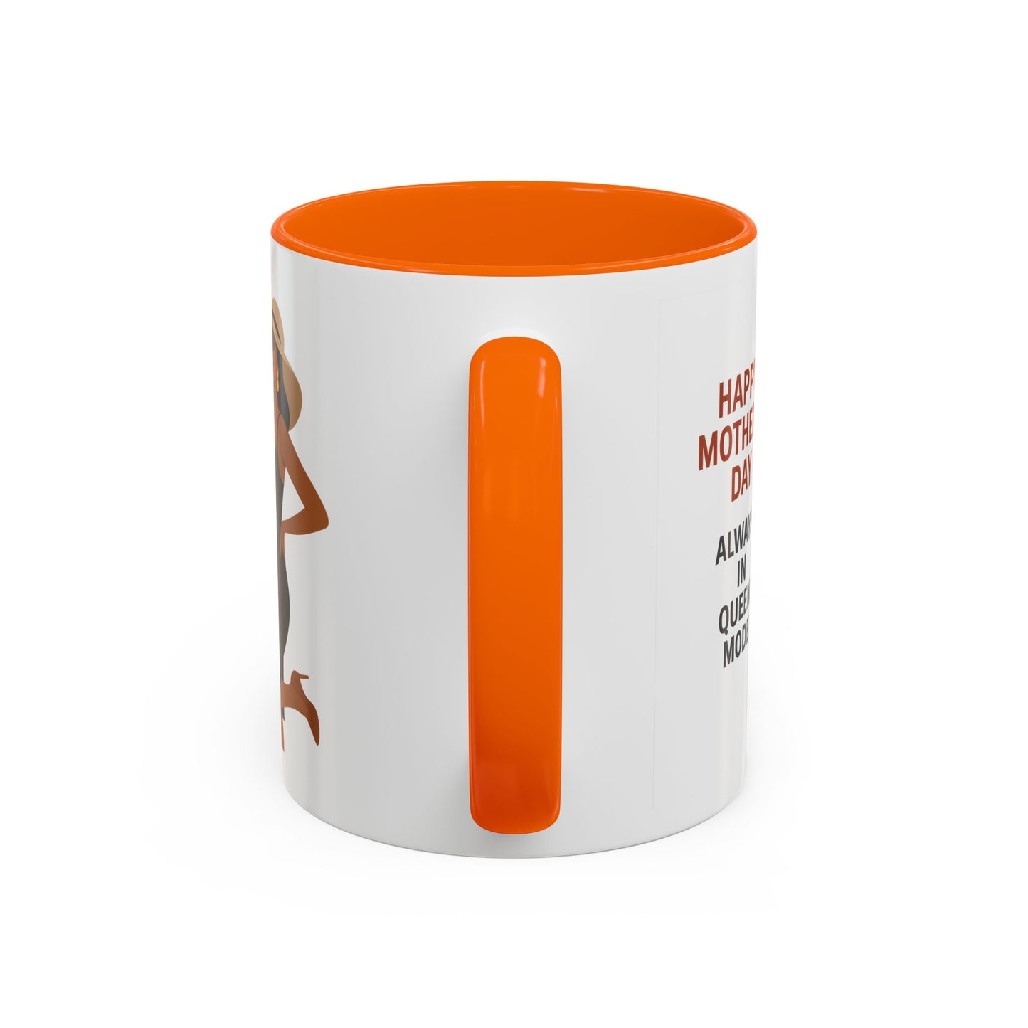 Queen Mode Mother's Day Coffee Mug | Stylish Black Accent Design