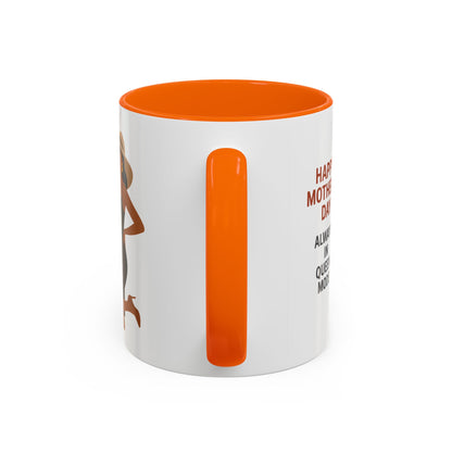 Queen Mode Mother's Day Coffee Mug | Stylish Black Accent Design