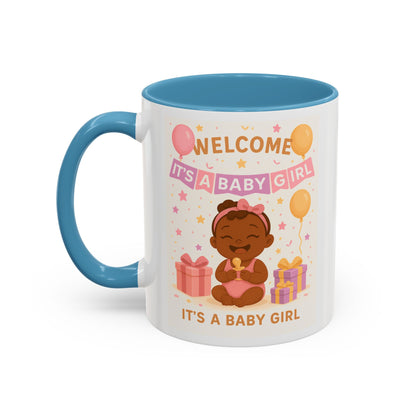 Welcome Baby Girl Coffee Mug | Cute Drinkware, Celebration Mug