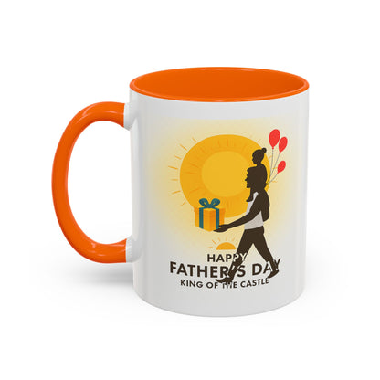 Father's Day Accent Coffee Mug - King of the Castle Design