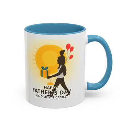 Father's Day Accent Coffee Mug - King of the Castle Design