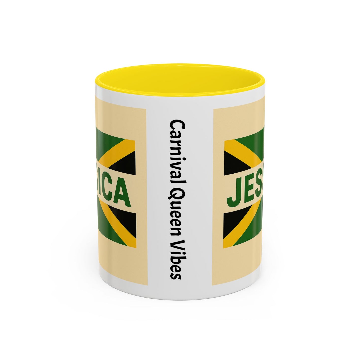 Jamaican Themed Coffee Mug - 'Jessica' with Carnival Queen Vibes
