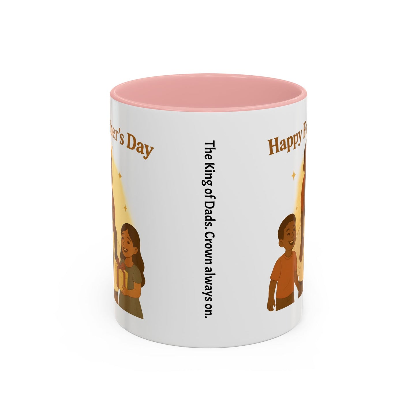 Happy Father's Day Coffee Mug - Celebrate Dad with Joyful Family Design