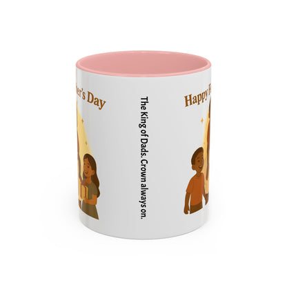 Happy Father's Day Coffee Mug - Celebrate Dad with Joyful Family Design