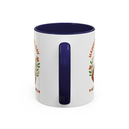 Happy Mother's Day Coffee Mug - Every Queen Deserves Her Day - Afro