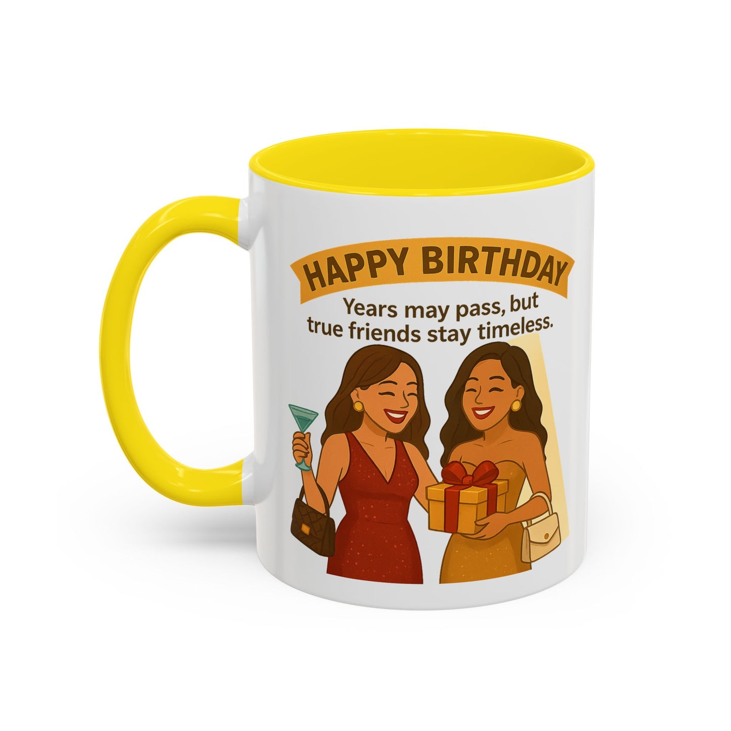 Timeless Birthday Accent Coffee Mug - Perfect Gift for Celebrations
