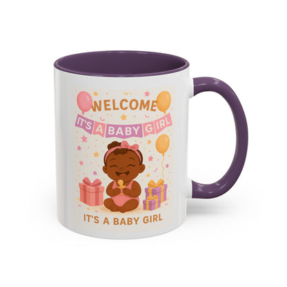 Welcome Baby Girl Coffee Mug | Cute Drinkware, Celebration Mug