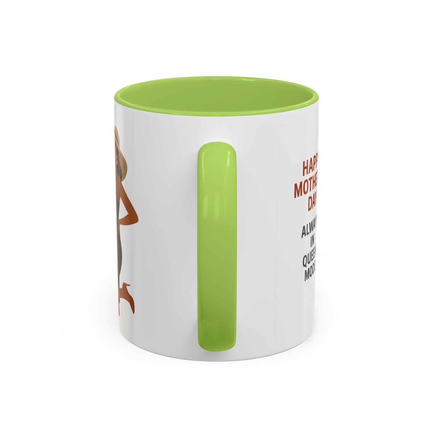 Queen Mode Mother's Day Coffee Mug | Stylish Black Accent Design