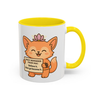 Cute Motivational Coffee Mug, Inspirational Gift, Daily Reminder from Mai Mug, Cat Lover Gift, Coffee Lover's Companion