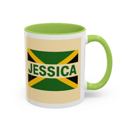 Jamaican Themed Coffee Mug - 'Jessica' with Carnival Queen Vibes