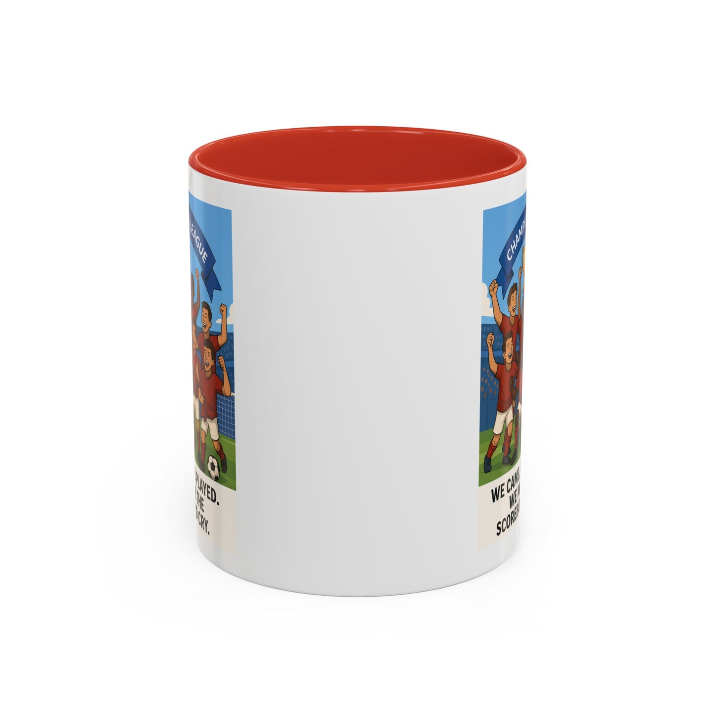 We came, We played, we conquered football Coffee Mug