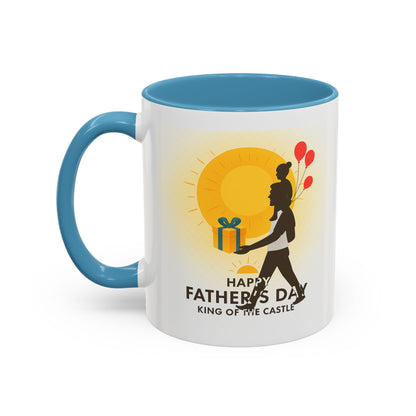 Father's Day Accent Coffee Mug - King of the Castle Design