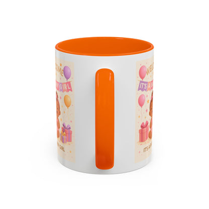 Personalized Baby Girl Welcome Mug - Cute Baby Design