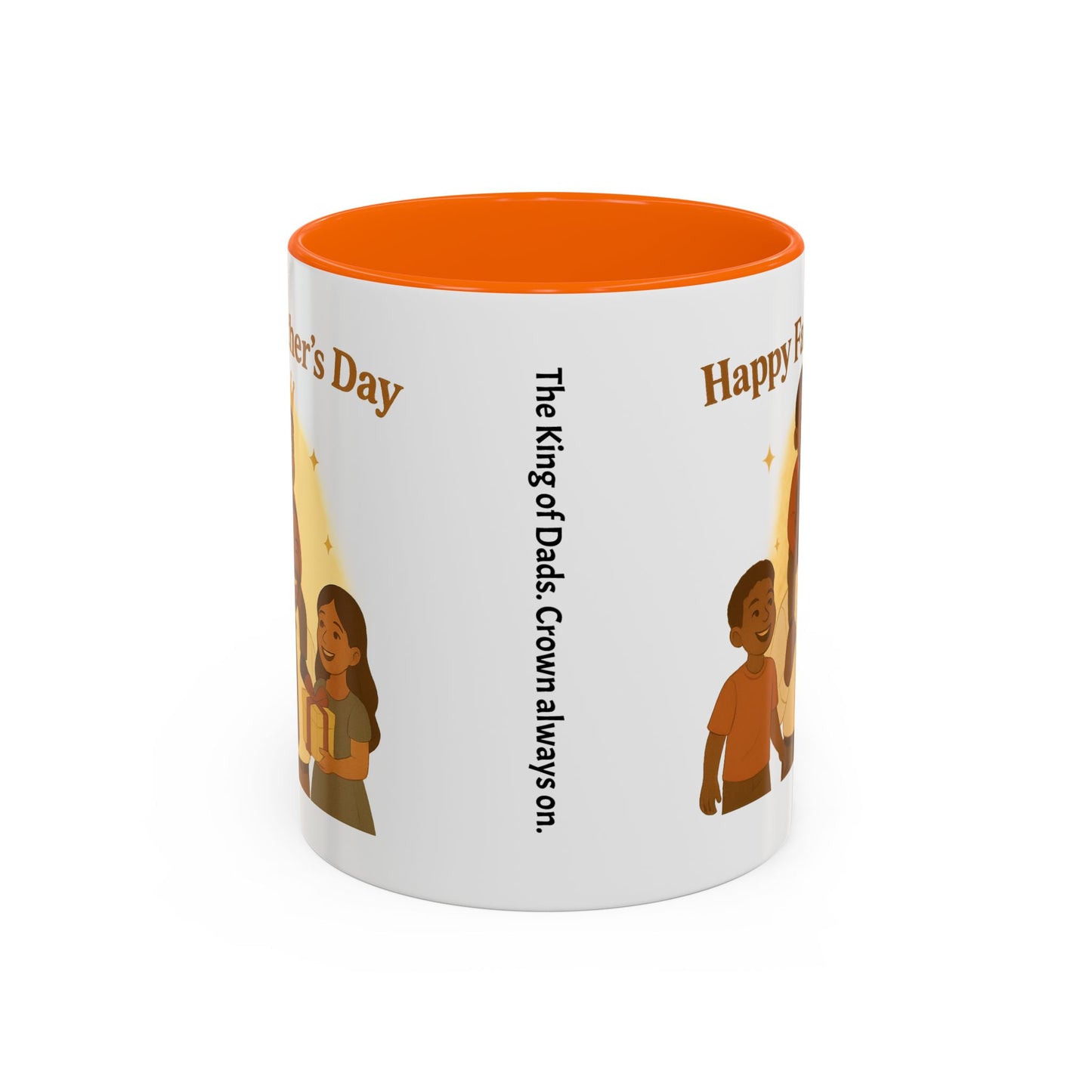 Happy Father's Day Coffee Mug - Celebrate Dad with Joyful Family Design
