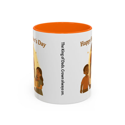 Happy Father's Day Coffee Mug - Celebrate Dad with Joyful Family Design