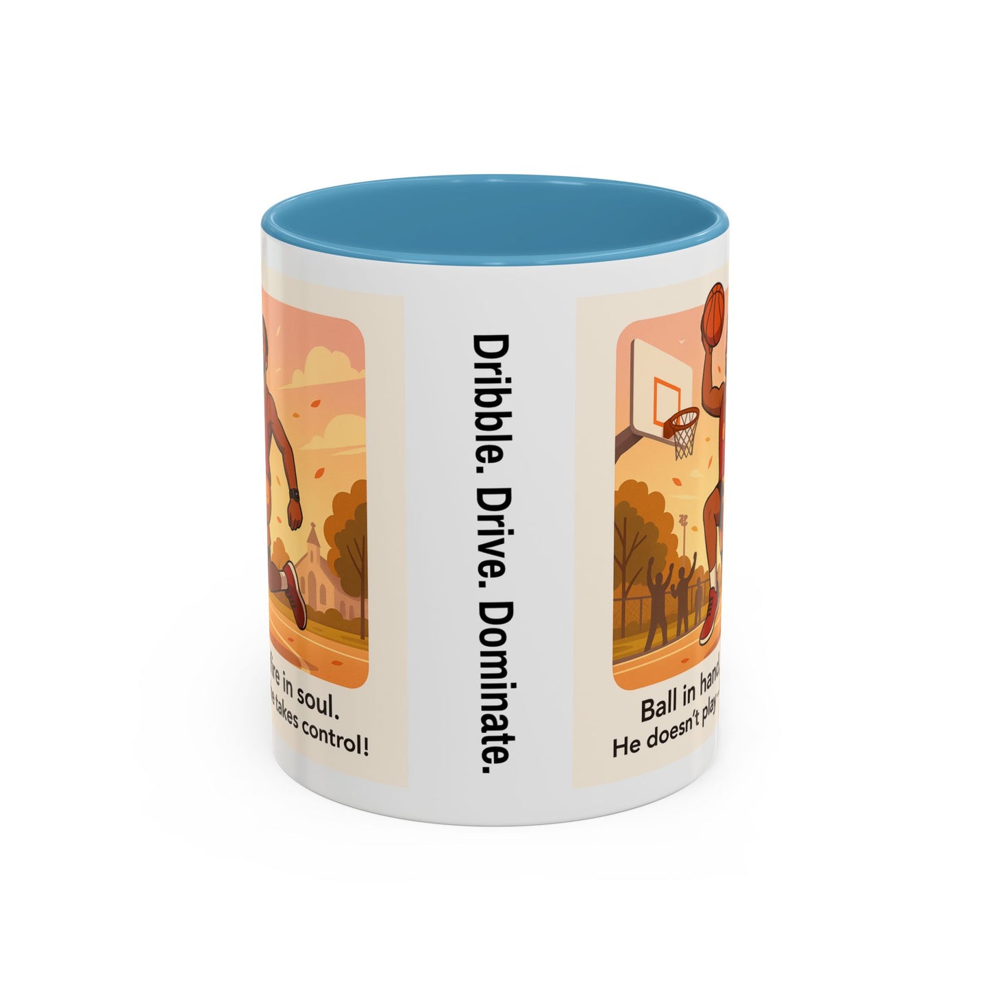 Dynamic Basketball Coffee Mug - Motivational Sports