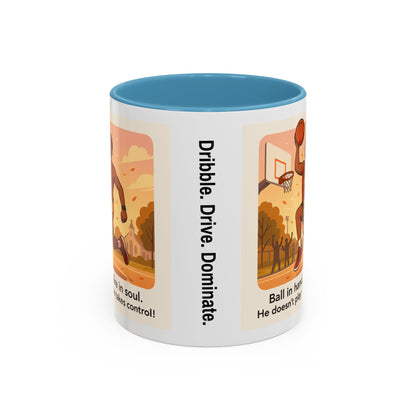 Dynamic Basketball Coffee Mug - Motivational Sports