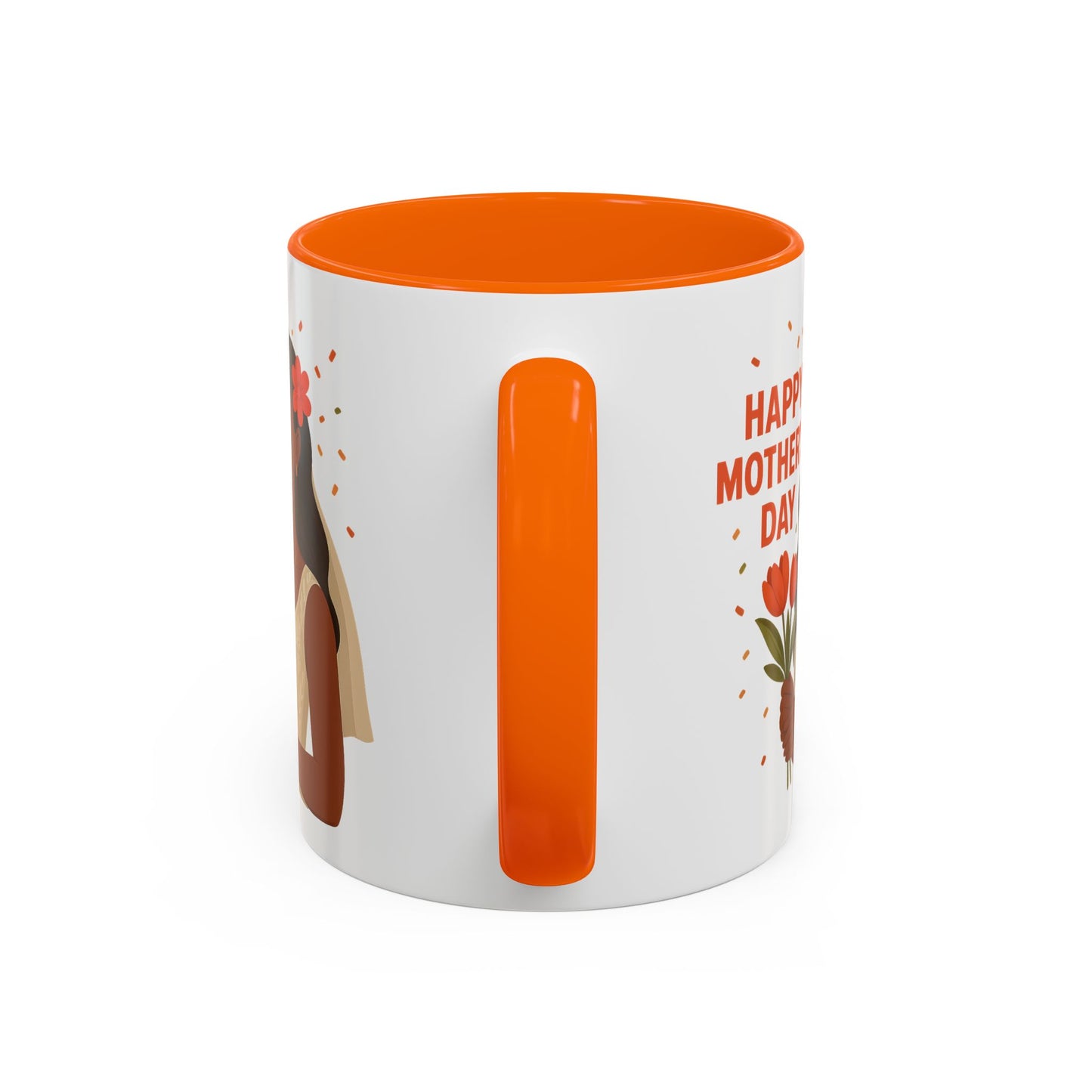 Elegant Mother's Day Accent Coffee Mug - Floral Gift, Tea Mug, Personalized Drinkware, Inspirational Cup, Birthday Present