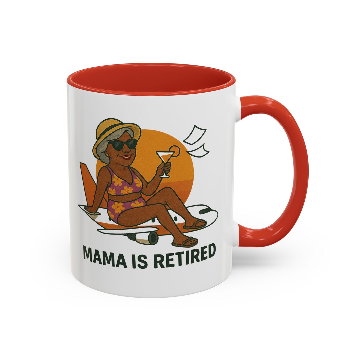 Charming Retired Mama Coffee Mug - Fun Gift for Retirement Celebration