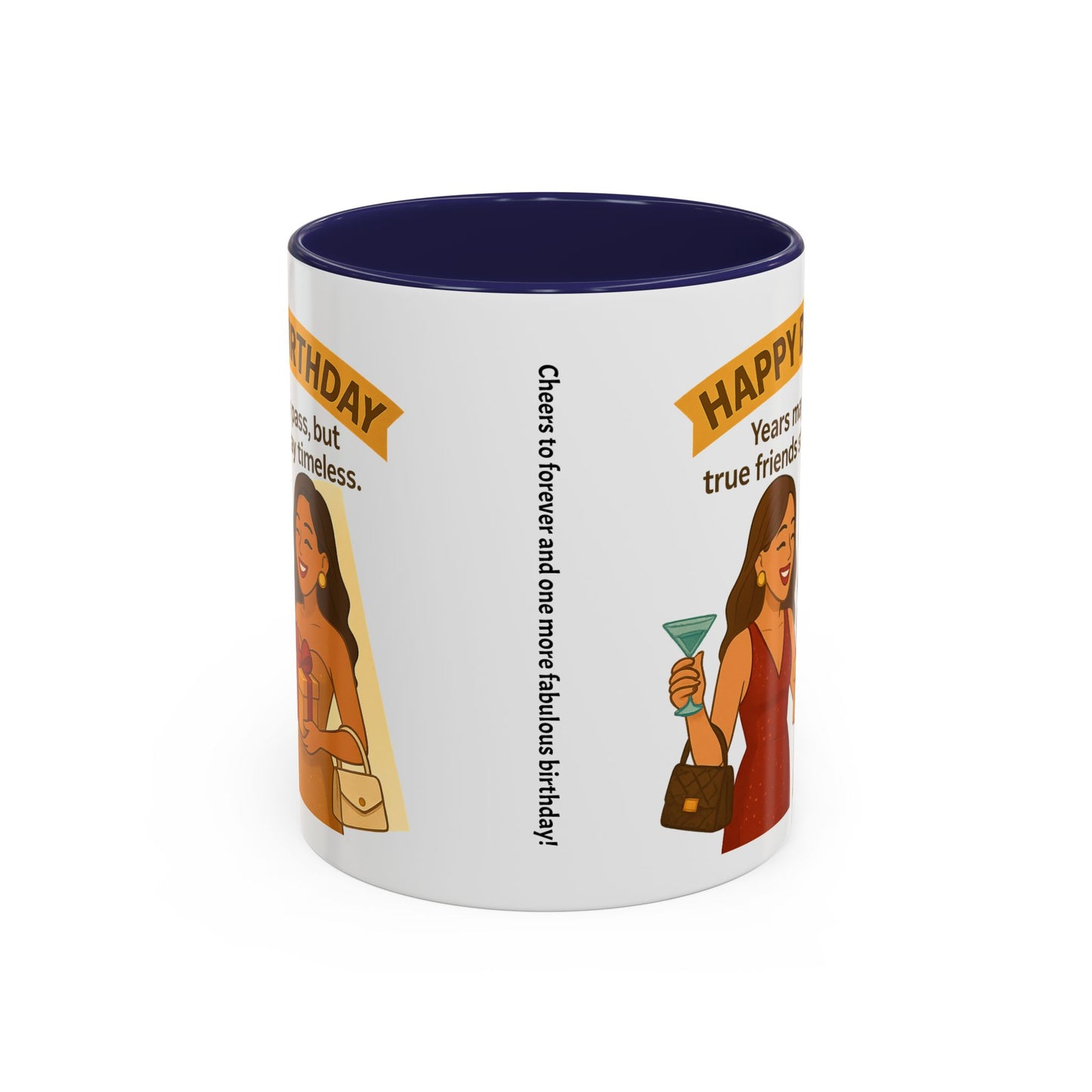 Timeless Birthday Accent Coffee Mug - Perfect Gift for Celebrations