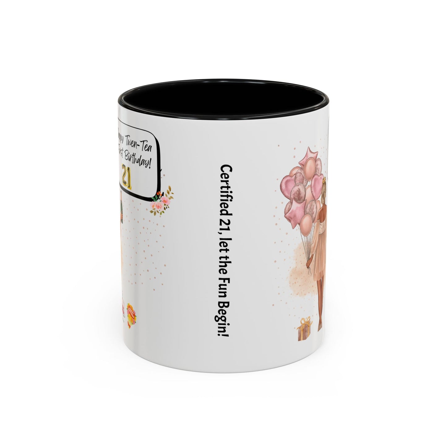 21st Birthday Celebration Coffee Mug, Funny Gift for Turning 21