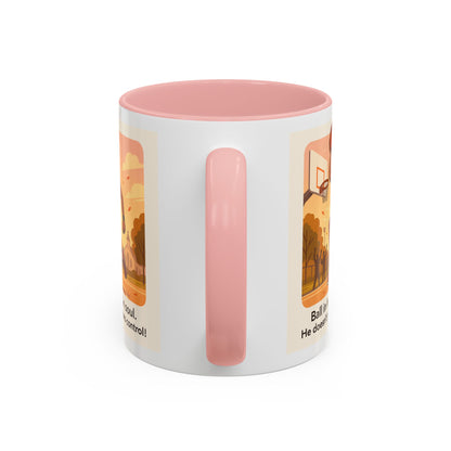 Dynamic Basketball Coffee Mug - Motivational Sports