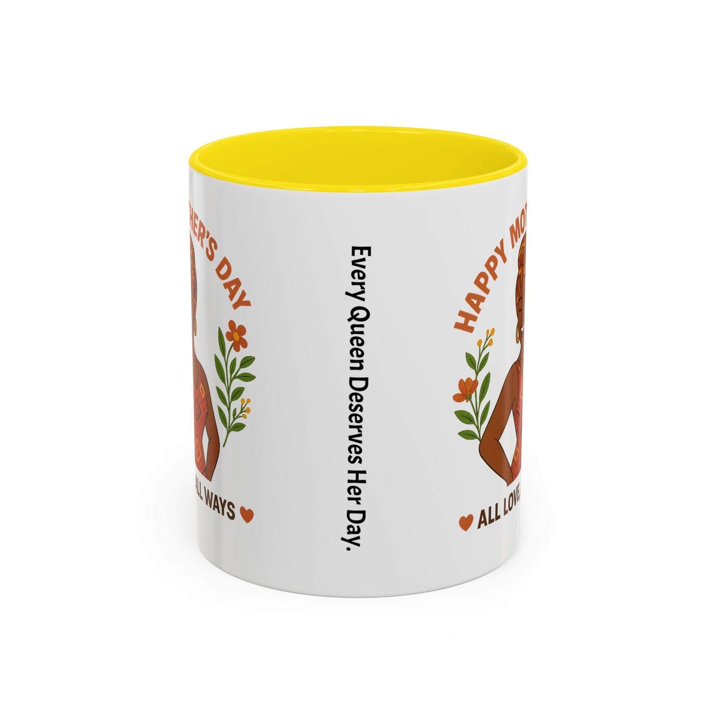 Happy Mother's Day Coffee Mug - Every Queen Deserves Her Day - Afro