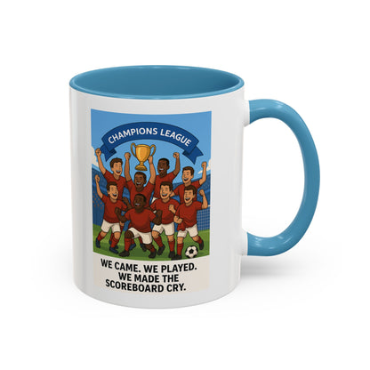 We came, We played, we conquered football Coffee Mug