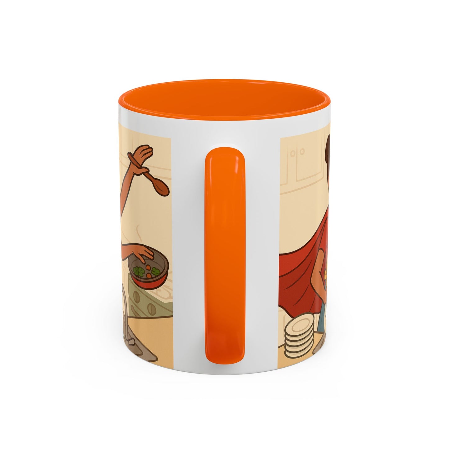 Super mom - Accent Coffee Mug (11, 15oz) - Mother's Day